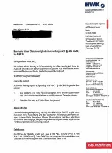 Otomotiv Teknisyeni Denklik Belgesi